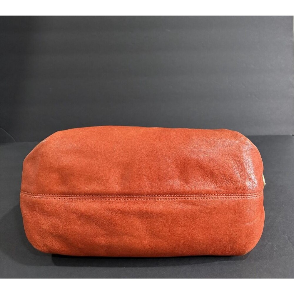 Coach Madison Women's High-quality Leather Hobo Shoulder Bag Burnt Orange - Picture 12 of 16